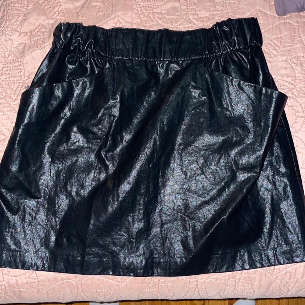 Zara faux leather skirt